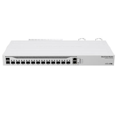Router de fibra ótica completo do porto RJ45 10G 25Gpbs RouterOS Wifi de Mikrotik CCR2004-1G-12S+2XS 15